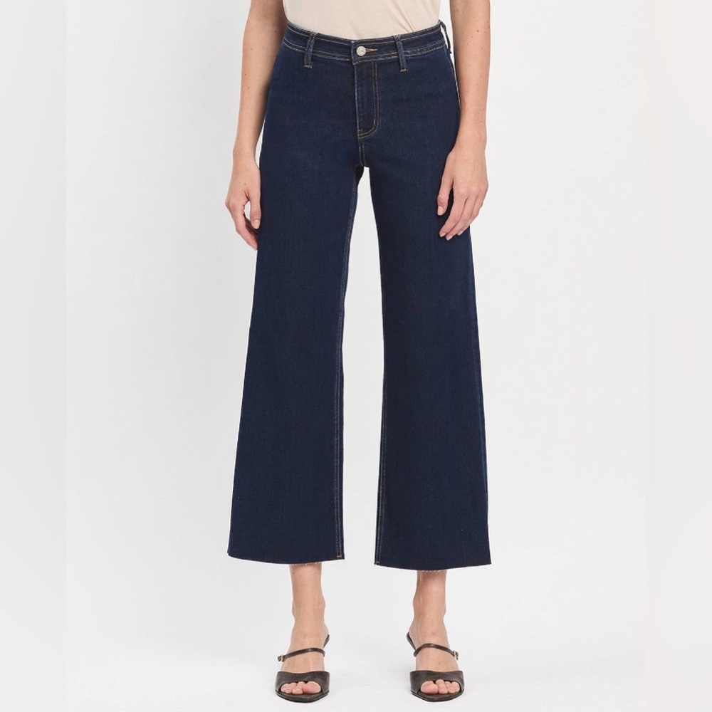 VERVET BY FLYING MONKEY Dark Blue Flare Jeans